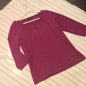Talbots Rich Burgundy Blouse